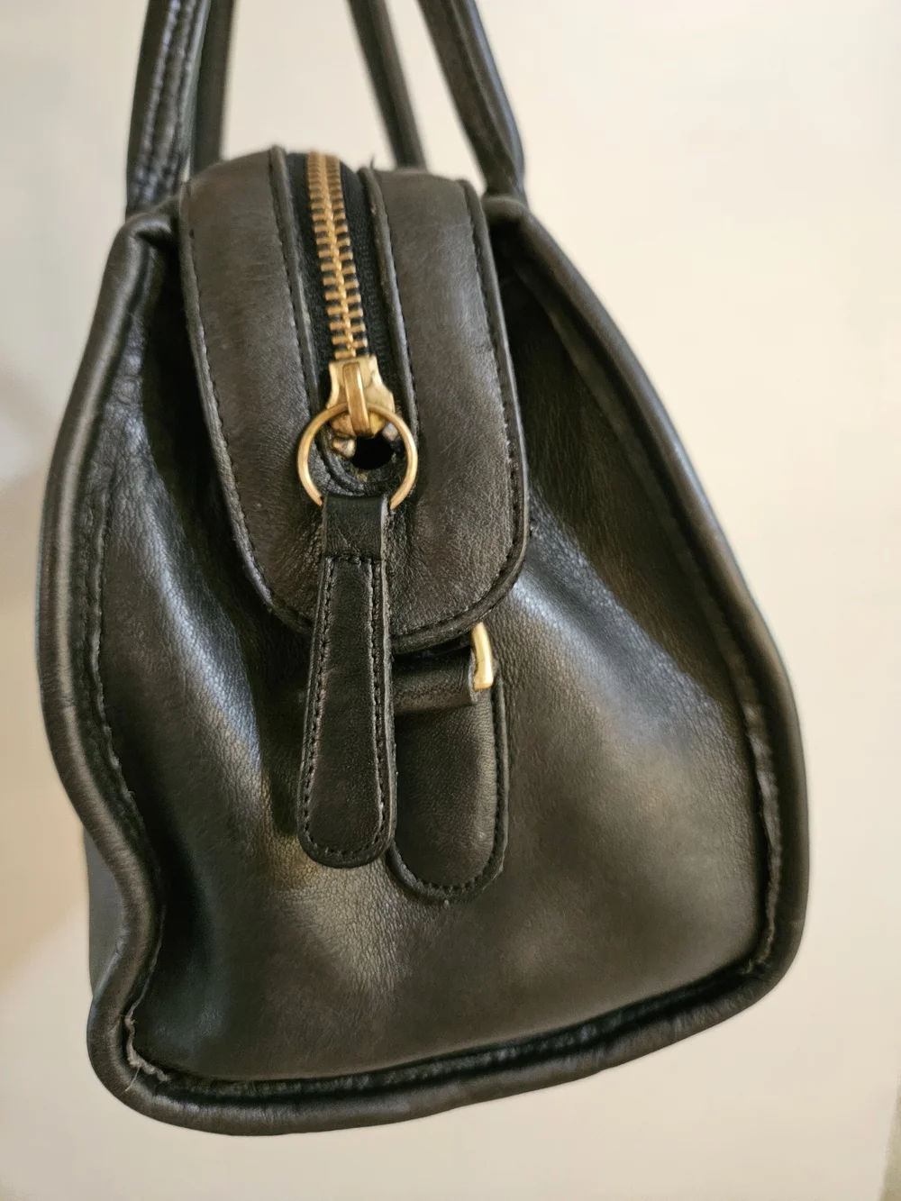 Vintage Coach Broadway Satchel In Black